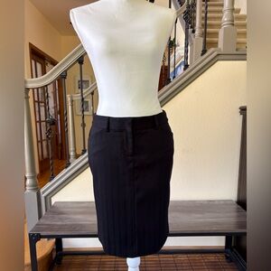 Express Design Studio Editor Black Pinstripe Pencil Skirt Size 2
